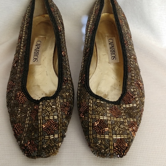 caparros beaded shoes